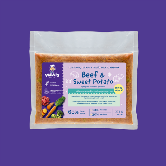 Beef & Sweet Potato Recipe 227 gr o 454 gr