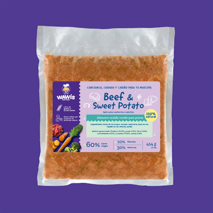 Beef & Sweet Potato Recipe 227 gr o 454 gr